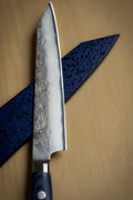 JapaneseChefsKnife.Com JCK Natures 青雲 Blue Clouds Series BCB-1 Blue Steel No.2 Nashiji Kiritsuke (Bunka) Petty 140mm (5.5 inch) Review
