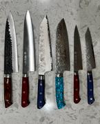 JapaneseChefsKnife.Com JCK Natures 青雲 Blue Clouds Series Blue Steel No.2 Nashiji Kiritsuke Petty & Bunka (Kiritsuke) (BCB-2Pcs Knife Set) Review