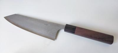 JapaneseChefsKnife.Com Fu-Rin-Ka-Zan Aogami Super Custom Damascus Series FASD-7 Bunka 190mm (7.4 inch, Octagonal Red-Sandalwood Handle) Review