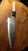 JapaneseChefsKnife.Com Shirou-Kunimitsu White Steel No.2 Kurouchi Series SK-2 Wa Santoku 180mm (7 Inch) Review