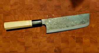 JapaneseChefsKnife.Com Shirou-Kunimitsu White Steel No.2 Kurouchi Series SK-3 Nakiri 165mm (6.4 Inch) Review