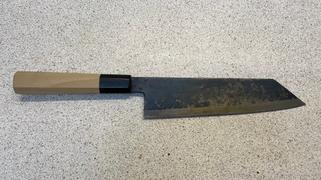 JapaneseChefsKnife.Com Shirou-Kunimitsu White Steel No.2 Kurouchi Series SK-4 Bunka 190mm (7.4 Inch) Review