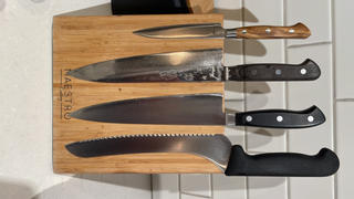 JapaneseChefsKnife.Com Hattori Forums FH Series Petty (120mm and 150mm, Olive Wood Handle) Review