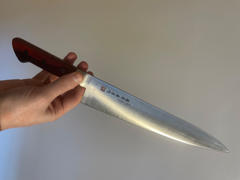 JapaneseChefsKnife.Com Fujiwara Kanefusa FKM Series Gyuto (150mm to 300mm, 6 sizes, Wine Color Pakka Wood Handle)) Review