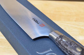 JapaneseChefsKnife.Com Hattori Forums FH Series Limited Edition SNOW IN THE DARK Gyuto (210mm~270mm, 3 Sizes, Dupont Corian® Handle) Review