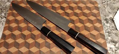 JapaneseChefsKnife.Com Fu-Rin-Ka-Zan ZDP-189 Wa Series FZDP-1SAB Wa Santoku 190mm (7.4 inch, Octagon Shaped Bocote Wooden Handle) Review