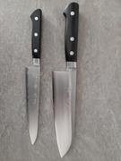 JapaneseChefsKnife.Com JCK Original Kagayaki Blue Steel No.2 Clad Series KB-2 Santoku 170mm (7 inch) Review