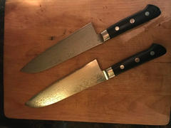 JapaneseChefsKnife.Com JCK Original Kagayaki R-2 Damascus Series KGR-2 Santoku 175mm (6.8inch, Forged Blade) Review