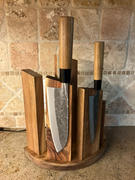 JapaneseChefsKnife.Com JCK Natures Blue Moon Series BM-3 Wa Santoku 170mm (6.6 inch) Review
