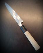 JapaneseChefsKnife.Com Fu-Rin-Ka-Zan Hon Kasumi Series Blue Steel No.2 Wa Petty ( 2 sizes, Wa Petty 150mm or Wa Petty 180mm, Single Bevel Edge) Review