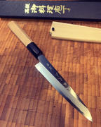 JapaneseChefsKnife.Com Fu-Rin-Ka-Zan Hon Kasumi Series Blue Steel No.2 Wa Petty ( 2 sizes, Wa Petty 150mm or Wa Petty 180mm, Single Bevel Edge) Review