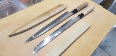 JapaneseChefsKnife.Com Fu-Rin-Ka-Zan Hon Kasumi Series Blue Steel No.2 Sakimaru Takohiki (270mm and 300mm) Review