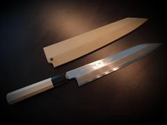 JapaneseChefsKnife.Com Fu-Rin-Ka-Zan Hon Kasumi Series Blue Steel No.2 Kiritsuke (240mm and 270mm) Review