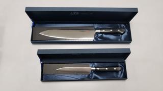 JapaneseChefsKnife.Com Hattori Forums FH Series Gyuto (210mm to 270mm, 3 sizes, Black Linen Micarta Handle) Review