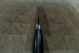 JapaneseChefsKnife.Com Hattori Forums FH Series Western Deba (165mm and 240mm, Black Linen Micarta Handle) Review