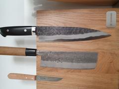 JapaneseChefsKnife.Com Takeshi Saji Aogami Super Custom Series Gyuto (150mm to 270mm, 5 sizes, Linen Micarta Handle) Review