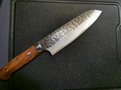 JapaneseChefsKnife.Com Takeshi Saji Aogami Super Custom Series Santoku 180mm (7 inch, Ironwood Handle) Review
