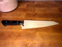 JapaneseChefsKnife.Com Magnolia Wooden Saya for Boning Knife | Honesuki Review