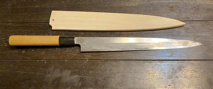 JapaneseChefsKnife.Com Mizuno Tanrenjo Akitada Hon Kasumi Series White Steel No.2 Yanagiba (180mm to 360mm, 7 sizes) Review