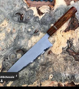 JapaneseChefsKnife.Com Mizuno Tanrenjo Akitada Hontanren Series Blue Steel No.2 Clad Wa Gyuto with Shinogi (210mm to 300mm, 4 sizes) Review