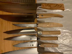 JapaneseChefsKnife.Com HIRO (SHIKI) VG-10 Damascus Handmade HSD-3 Steak Knife (Maple Wood Handle) Review
