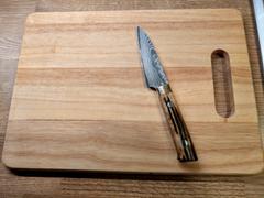 JapaneseChefsKnife.Com Takeshi Saji VG-10 Custom Damascus Wild Series Paring 90mm (3.5inch, Stag Bone Handle) Review