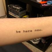 Small Tattoos Be Here Now Temporary Tattoo (Set of 3) Review