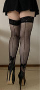 Miss Windy Shop Fishnet Seamed Black Stay Up With Bow Sukat Review