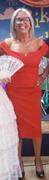 Pretty Kitty Fashion Red Notch Neck Cap Sleeve Bodycon Pencil Dress Review