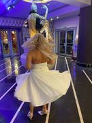 Pretty Kitty Fashion Ivory White Chiffon Vintage Marilyn Monroe Style 50s Swing Dress Review
