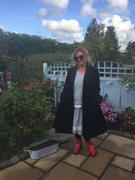 Pretty Kitty Fashion Black Vintage Inspired Classic Double Breasted Swing Coat Review