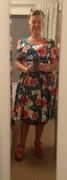 Pretty Kitty Fashion Green Floral Print Pin Up Rockabilly 50s Swing Dress Review