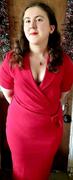 Pretty Kitty Fashion Red Belted Half Sleeve Collared Wiggle Dress Review