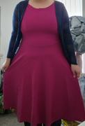 Pretty Kitty Fashion Magenta Sleeveless Audrey Hepburn Style 50s Swing Dress Review