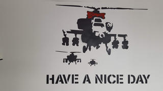 IdealStencils Banksy Happy Chopper Wall Stencil Review