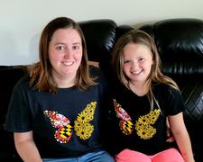 Route One Apparel Maryland Flag & Black Eyed Susan Butterfly (Heather Black) / Ladies Shirt Review