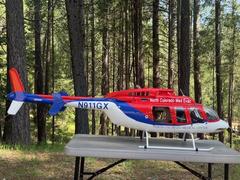 Motion RC Roban B407 Red/White/Blue 700 Size Scale Helicopter - ARF Review