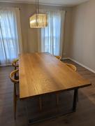 Artisan Born Solid Oak Dining Table with U-shape Legs Review