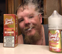 Vape Society Supply Strawberry Lemon CLOUD NURDZ SALTS  30ml Review