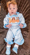 Stitchy Fish Halloween Hounds Applique Ruffle Romper, Blue Review