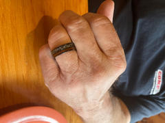 HappyLaulea Black Titanium Ring 'Noho ʻana - Way of Life' [7mm width] Gibeon Meteorite & Hawaiian Koa Wood Review