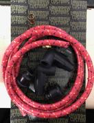 Lowbrow Customs 8mm Cloth 90 Degree Spark Plug Wire Sets - Red with Black and Yellow tracers Review