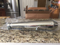 Lowbrow Customs Reverse Cone Shorty Megaphone Exhaust Mufflers - Chrome Review