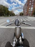 Lowbrow Customs Round Motorcycle Mirror - Clamp On - Chrome with Retro Blue Glass Review