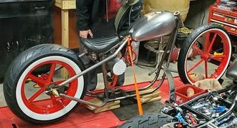 Lowbrow Customs Square Spoke Invader Rear Wheel - 16 x 3.5 Dual Flange - Raw Steel Review