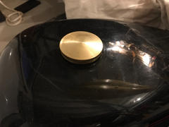 Lowbrow Customs Domed Screw-In Gas Cap for Harley-Davidson 1996 & later - Brass Review