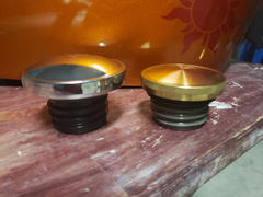 Lowbrow Customs Domed Screw-In Gas Cap for Harley-Davidson 1996 & later - Brass Review