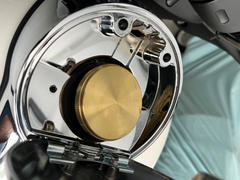 Lowbrow Customs Banded Screw-In Gas Cap for Harley-Davidson 1996 & later - Brass Review