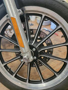 Lowbrow Customs #3321-1 Front Wheel Hub Plate 2000-2015 Harley-Davidson Sportster XL - Black Review