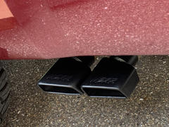 MBRP Exhaust Store Tip, 4.75" x 3" , Rectangle, Angled Cut, 3" O.D. inlet, Pass. Side, 7" length, Black (One Tip) Review